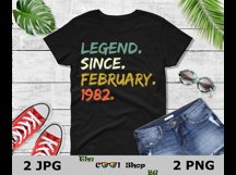 Legend Since February 1982 PNG JPG Files Product Image 2