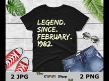 Legend Since February 1982 PNG JPG Files Product Image 3