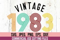Vintage Birthday SVG 1963 1973 1983 1993 Retro Bundle 30 40 Product Image 5