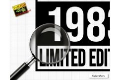 Vintage 1983 Svg Png, 40th birthday svg, 40 and fabulous svg Product Image 2