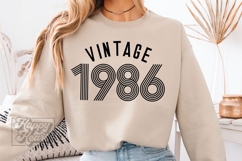 Vintage Birthday SVG PNG 1966 1976 1986 1996 Retro Bundle 30 Product Image 10