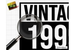 Vintage 1990 Svg Png, 33rd birthday svg, 33 and fabulous svg Product Image 2