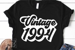 Vintage Birthday 1964 1974 1984 1994 Retro Bundle 30 40 svg Product Image 5