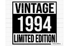 Vintage 1994 Svg Png, 29th birthday svg, 29 and fabulous svg Product Image 1