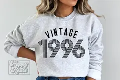 Vintage 1996 Retro SVG PNG - Hello Thirty - 30th Birthday Product Image 3