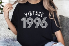 Vintage 1996 Retro SVG PNG - Hello Thirty - 30th Birthday Product Image 4