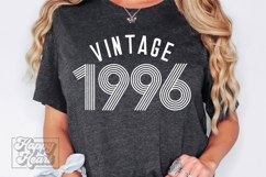 Vintage 1996 Retro SVG PNG - Hello Thirty - 30th Birthday Product Image 5