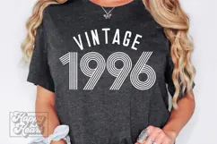 Vintage 1996 Retro SVG PNG - Hello Thirty - 30th Birthday Product Image 5