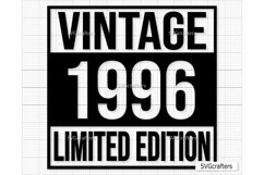 Vintage 1996 Svg Png, 27th birthday svg, 27 and fabulous svg Product Image 1