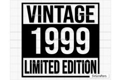 Vintage 1999 Svg Png, 24th birthday svg, 24 and fabulous svg Product Image 1