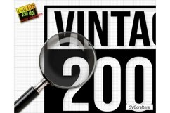 Vintage 2001 Svg Png, 22nd birthday svg, 22 and fabulous svg Product Image 2