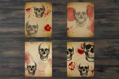 Bloody skull digital paper Product Image 3