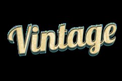 vintage retro editable text effect,psd typography mockup Product Image 2