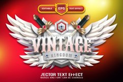 Vintage 3d game logo with editable text effect Product Image 1