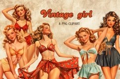 Girls Pinup style Png Product Image 1