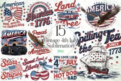 Vintage 4th July Sublimation Bundle Product Image 1