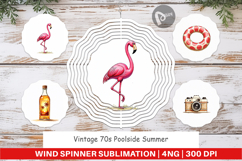 Vintage 70s Poolside Summer Wind Spinner Product Image 1