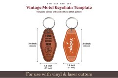 Vintage motel keychain svg template, Retro motel keychain svg, hotel keychain template svg, Glowforge Leather acrylic wood laser cut files