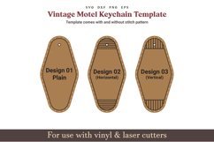 Vintage motel keychain svg template, Retro motel keychain svg, hotel keychain template svg, Glowforge Leather acrylic wood laser cut files