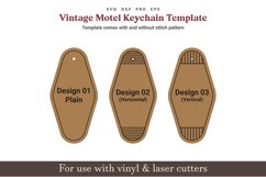 Vintage motel keychain svg template, Retro motel keychain svg, hotel keychain template svg, Glowforge Leather acrylic wood laser cut files