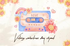 90s vintage valentines day nostalgia clipart&sublimation Product Image 1
