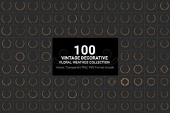 100 Vintage Decorative Floral wreaths Collaction Product Image 3