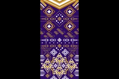Vintage abstract pattern batik style fabric Product Image 2