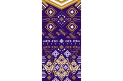 Vintage abstract pattern batik style fabric Product Image 1