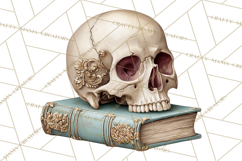 Dark Academia Clipart PNG Study Props Vintage Library Art Product Image 2