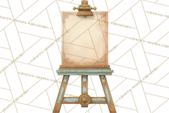 Dark Academia Clipart PNG Study Props Vintage Library Art Product Image 5