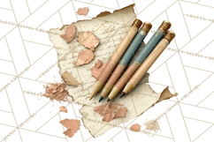 Dark Academia Clipart PNG Study Props Vintage Library Art Product Image 2