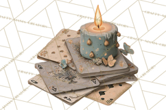 Dark Academia Clipart PNG Study Props Vintage Library Art Product Image 3