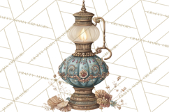 Dark Academia Clipart PNG Study Props Vintage Library Art Product Image 5