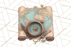 Dark Academia Clipart PNG Study Props Vintage Library Art Product Image 4