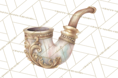 Dark Academia Clipart PNG Study Props Vintage Library Art Product Image 5