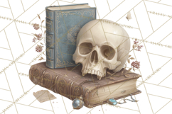 Dark Academia Clipart PNG Study Props Vintage Library Art Product Image 4