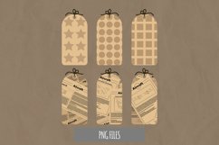 Vintage Aircraft Article in Newspaper Shape Tag Product Image 1