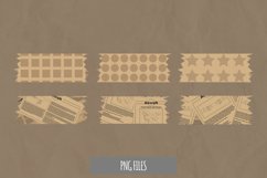 Vintage Aircraft Article in Newspaper Seamless Pattern Tape Product Image 1