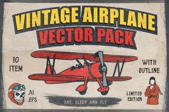 Vintage Airplane Vector Pack Product Image 1