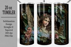 Vintage Angel - 20oz. Skinny Tumbler Sublimation Product Image 1