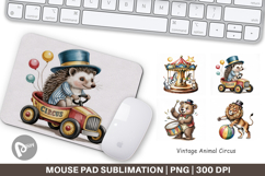 Mouse Pad Vintage Animal Circus Product Image 1