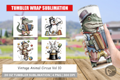 Tumbler Vintage Animal Circus Product Image 1