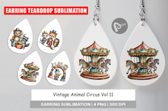 Earring Vintage Animal Circus Product Image 1