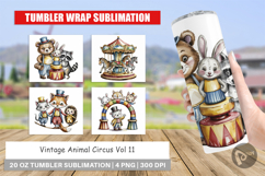 Tumbler Vintage Animal Circus Product Image 1