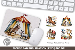 Mouse Pad Vintage Animal Circus Product Image 1