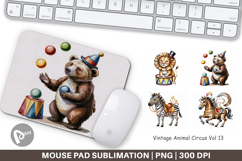Mouse Pad Vintage Animal Circus Product Image 1