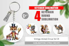 Keychain Vintage Animal Circus Product Image 1