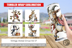 Tumbler Vintage Animal Circus Product Image 1