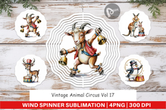 Wind Spinner Vintage Animal Circus Product Image 1