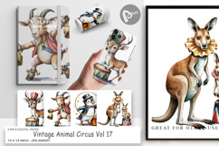Digital Paper Vintage Animal Circus Product Image 1